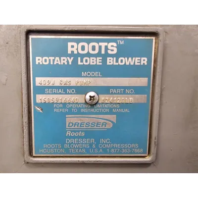 Used ROOTS DRESSER 409J GAS PUMP Blowers West Virginia US | JM Industrial #1349111