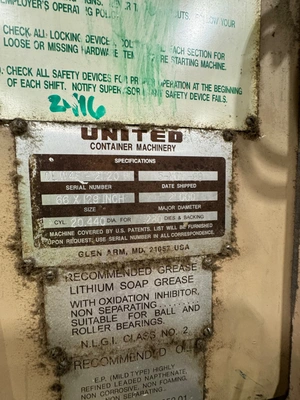 1999 UNITED C 66" X 129" ROTARY DIE CUTTER | Global Boxmachine, LLC (9)