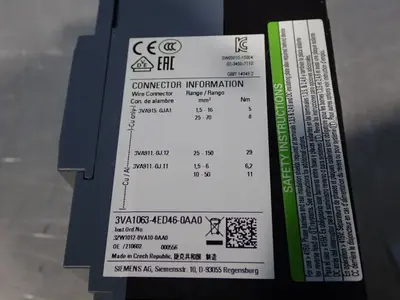 USED SIEMENS 3VA10634ED460AA0