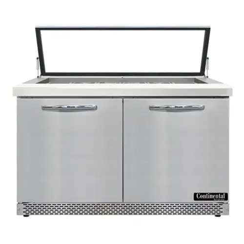 Continental SW48N18M-HGL-FB 48" Sandwich/salad Prep Table W/ Refrigerated Base, 115v