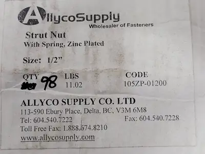 NEW ALLYCO SUPPLY 105ZP-01200