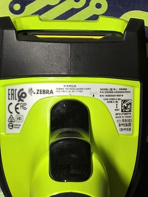 ZEBRA HD DS3608 ULTRA RUGGED 2D BARCODE SCANNER DS3608-HD20003VZWW