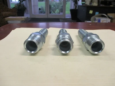 Unused/used Stainless Steel Barb Hose Fitting Connector Adapter (QTY 3)