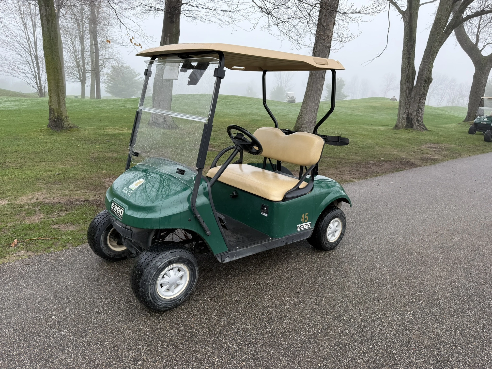 (1) 2017 E-Z-Go golf cart with a Kawasaki gas engine, model 625111G01, does not include Club canopy,...