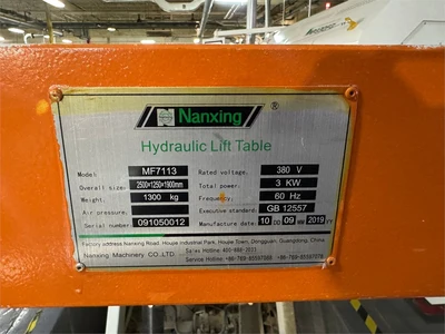 USED 2019 NANXING MF7113