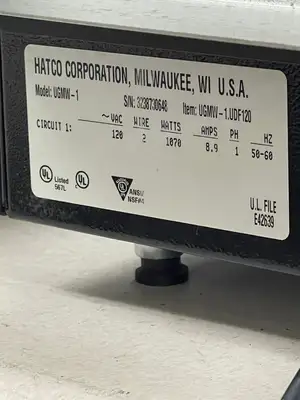 Used Hatco Used Hatco Ultra-Glo UGMW-1 Merchandising Countertop Heated Holding Display Warmer 120V Countertop Display Warmers Illinois US | Falcon Restaurant Supply #1376400