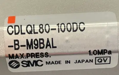 NEW SMC CDLQL80-100DC-B-M9BAL COMPACT CYLINDER W/LOCK CDLQL80100DCBM9BAL