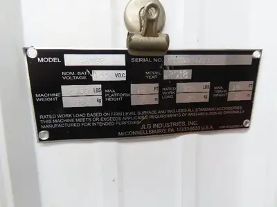 JLG 10MSP Battery Cover And Frame From Mobile Stock Picker Gray 1001228540