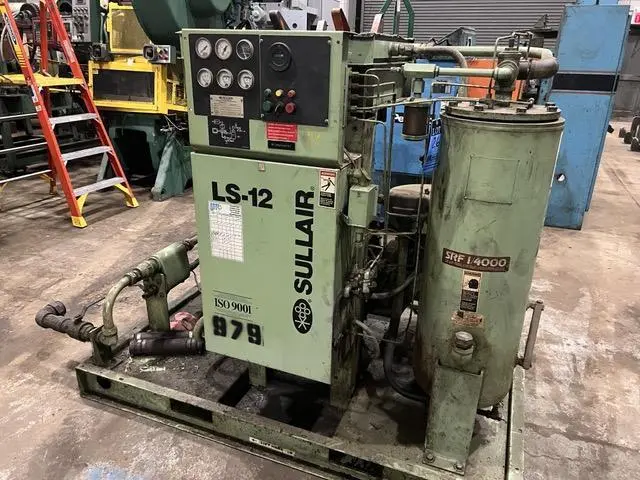 Used 1994 SULLAIR LS-12 50L ACAC Rotary Screw & Sliding Vane Air Compressors Ohio US | D & D Industries #437518