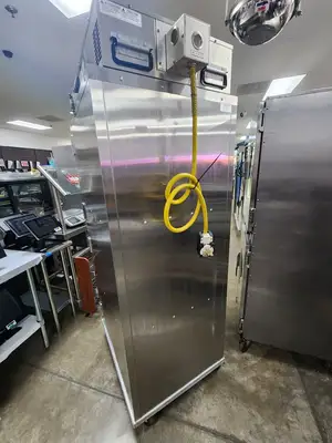 Used Cres-Cor Used Cres Cor 0071 090 ACB & 141FSS Roast & Hold Cabinet 220V Hot Food Warming, Holding, & Transport Cabinets Illinois US | Falcon Restaurant Supply #1376675