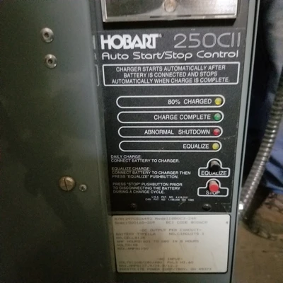 Hobart 250CII ‘R’ Series Forklift Battery Charger