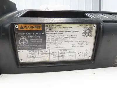 Hyster E80XN Forklift Steering Column Cover Plastic Shroud