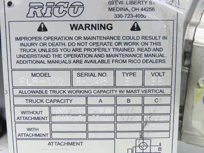 Nidec L89-4001 Platform Lift Truck Hydraulic Pump & Motor 36/48VDC Off PLR-100