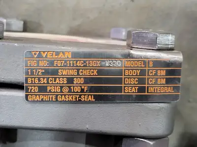 USED VELAN F07-1114C-13GX