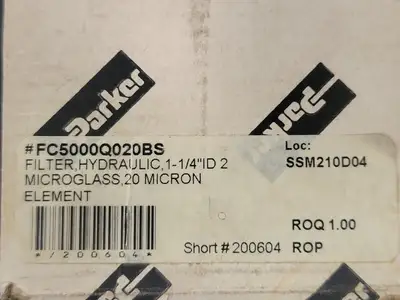 NEW PARKER FILTRATION FC5000Q020BS