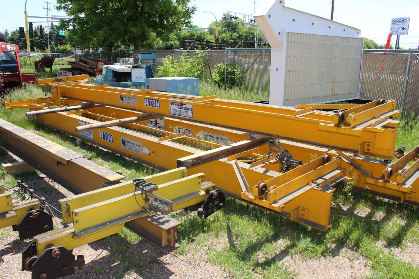 Uesco 24' Span x 2 Ton Under Hung Bridge Cranes