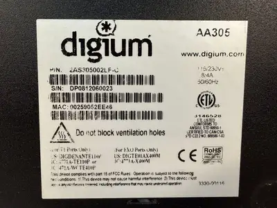 Digium 2AS305002LF-C AA305 Switchbvox 305 (7.6.4)