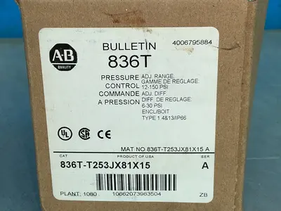 Used ALLEN BRADLEY 836TT253JX81X15 Pressure Switches Ohio US | HGR 24 #1326162
