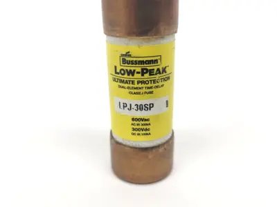 USED COOPER BUSSMANN LOW-PEAK TIME-DELAY FUSE 30A 600VAC 300VDC CLASS J