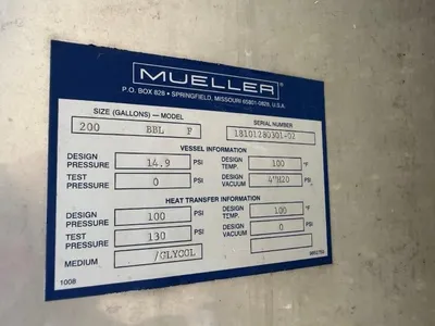Used 2010 MUELLER 8,300 GALLON Stainless Steel Tanks New Jersey US | Perry Equipment #871214