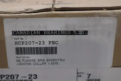 PEER PILLOW BLOCK HCP207-23 (BOX OF 7 UNITS) NEW STOCK 808-D