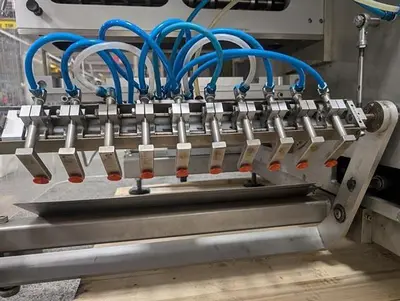 Klockner model LA-500 vertical strip packager