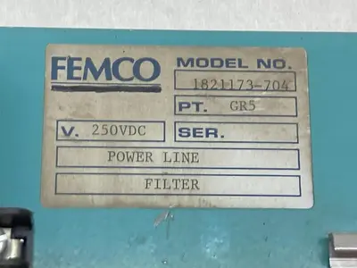 Used FEMCO 1821173-704 Misc Electrical & Power Parts Ohio US | Surplus Asset Holdings #1246509