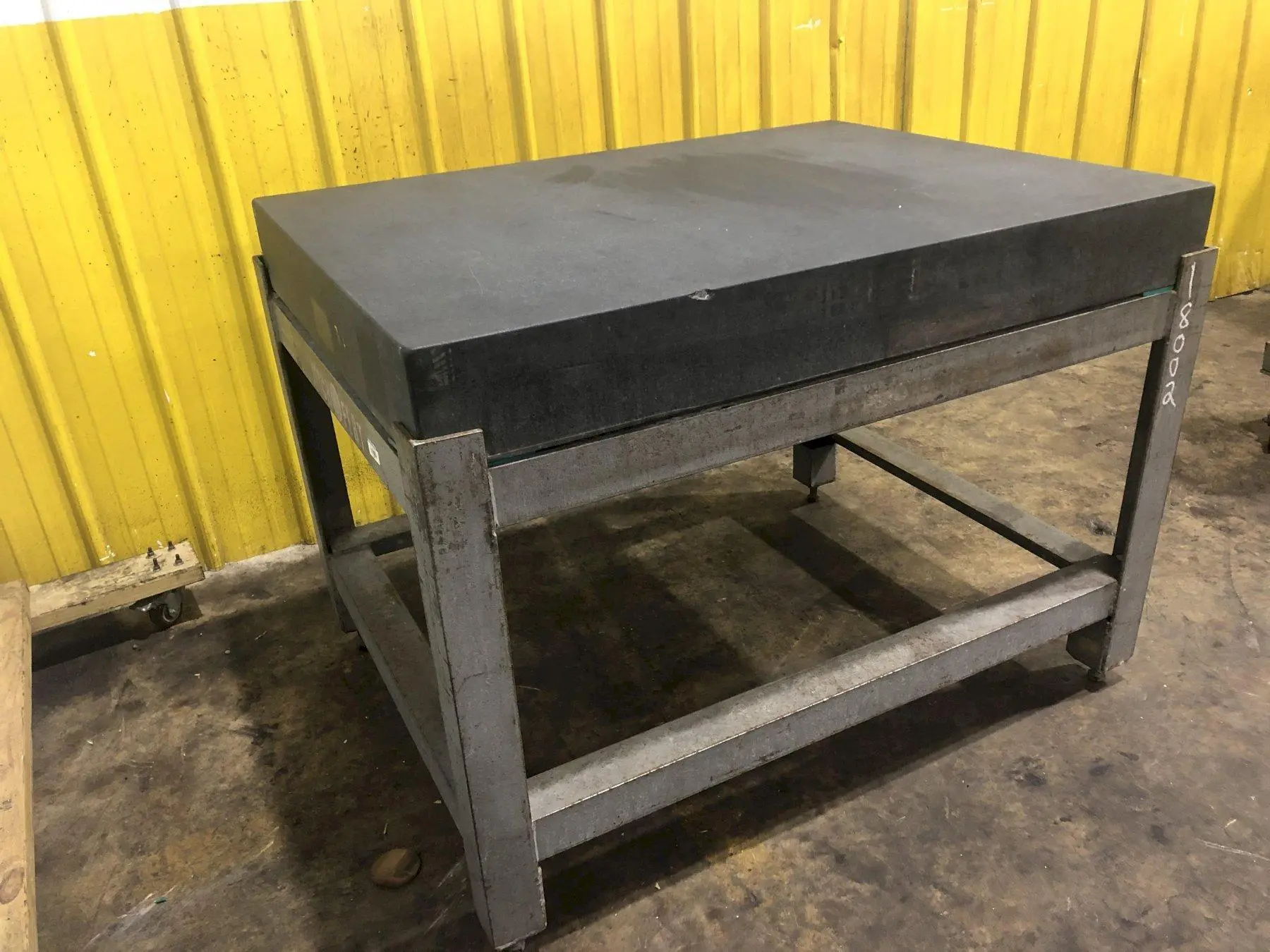 36" x 48" x 5.75" COLLINS MICROFLAT BLACK SURFACE PLATE GRANITE TABLE: STOCK #18002