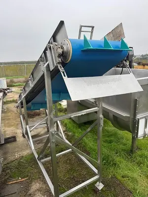Conveyor, Belt, Incline, 24” W x 13’ L, Stainless Steel, Cleated, 2 HP, #5991605