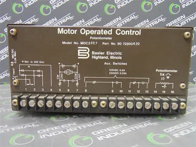 Basler Electric MOC2207 Motor Operated Control Potentiometer 90 72300420 Used