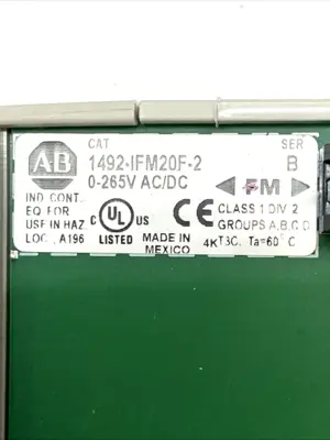 USED ALLEN-BRADLEY IFM MODULE 20-POINT FEED-THROUGH SER. B LOT OF 2