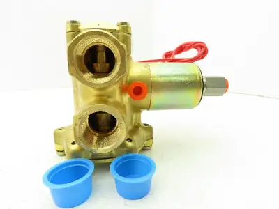 Honeywell Skinner L4LB5140 Brass Solenoid Valve 3-Way NC 120V 140 PSI 3/4" NPT