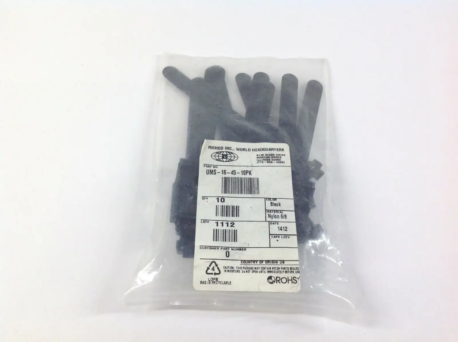 NEW RICHCO STRAP MOUNT W/O TAPE PACKAGE OF 10