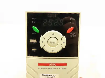 LS Industrial SV008IG5A-2 Variable Frequency Drive 200-230V 6.6A 3PH 1.9KVA