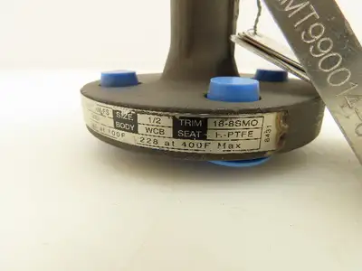Kitz 300SCTAM-FS Chemical Ball Valve 1/2" Flanged Class 300 Steel 4-Bolt