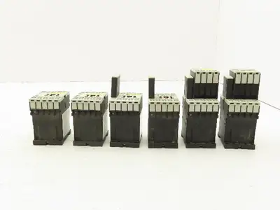 Siemens 3RT1016-2BB42 Contactor 24VDC Coil 9A 400VAC 4kW 3Pole Lot Of 6