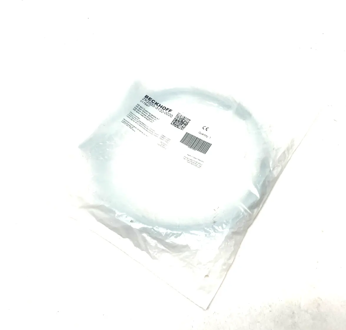 NEW BECKHOFF DOUBLE ENDED POWER CORDSET M8 4-PIN 2M