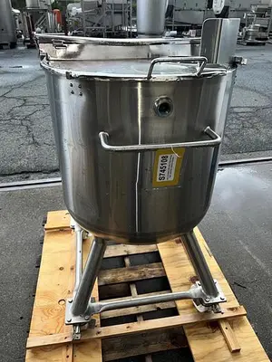 Tank, 26 Gallon (100-Liter), 316L Stainless Steel, Jacketed, Precision Stainless #S745108