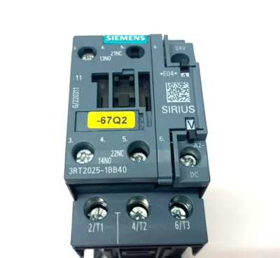 USED SIEMENS SIRIUS POWER CONTACTOR 3-POLE AC-3E/AC-3, 17A 7.5 KW 400V