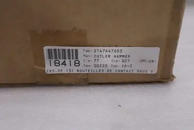 2147A47G03 - CUTLER HAMMER VACUUM INTERRUPTER ASSEMBLY KIT - STOCK SGF135