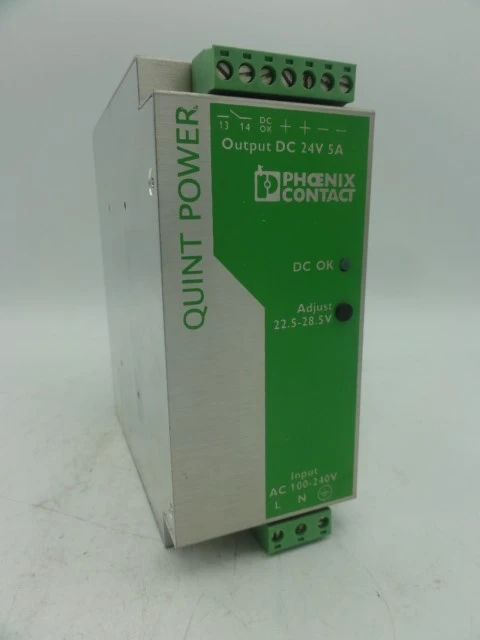 Used PHOENIX CONTACT QUINT-PS-100-240AC/24DC/5 Misc Electrical & Power Parts | BG Industrial Surplus #471953