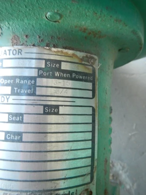 Fisher 657, Size 34 Actuator