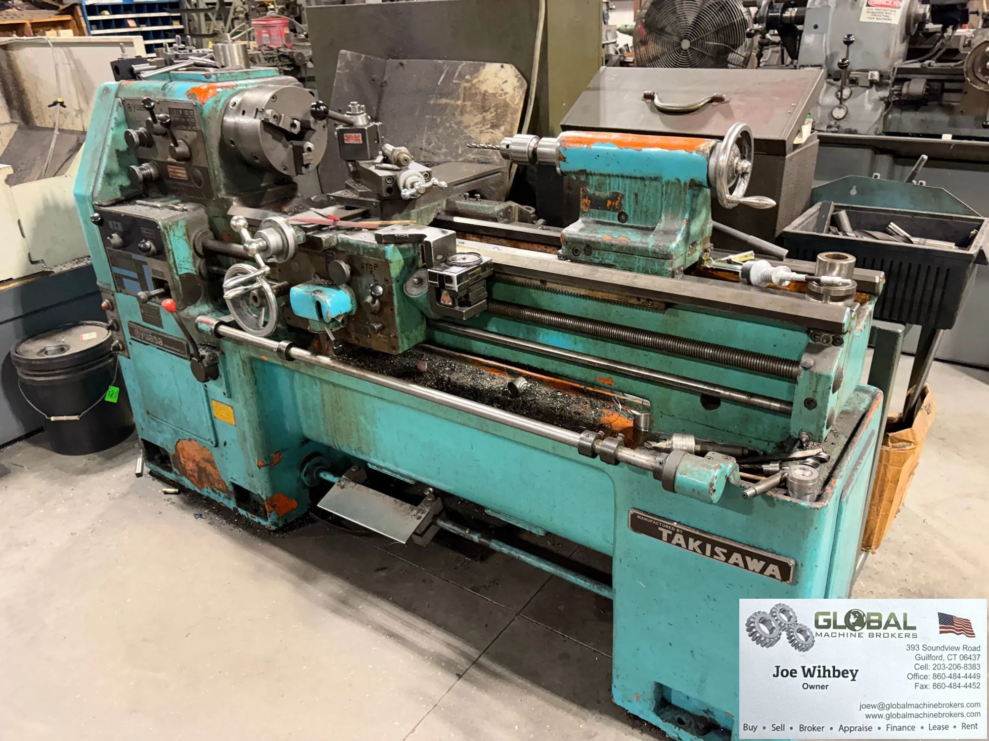Takisawa Yuasa LX1440 Precision Engine Lathe w/ Tooling