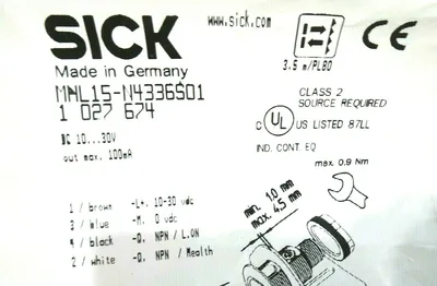 NEW SICK OPTIC MHL15-N4336S01 PHOTO SENSOR 1027674 MHL15N4336S01