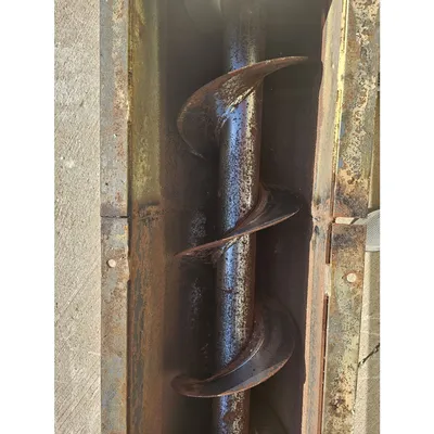 Used Screw Conveyor U-trough auger Industrial 9" Dia x 18' L