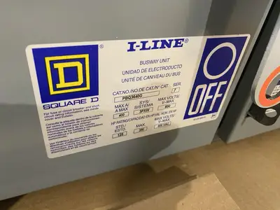 NEW SCHNEIDER SQUARE D PLUG-IN I-LINE BUSWAY FUSIBLE 400A 600VAC  3P, 3 FUSE + G