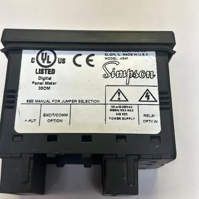 Used SIMPSON H345-2-21-0-0-0 Meters - Misc | Surplus Asset Holdings #1206923