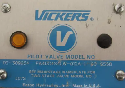 NEW VICKERS 02-309654 CONTROL VALVE PA4DG4S4LW-012A-H-60-S558 02309654