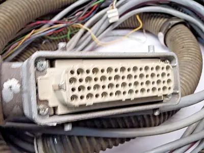 Used Wittmann Battenfeld XD Armored Robot Control Cable 25' ft Robot Parts Michigan US | Maverick Industrial Sales #1489283