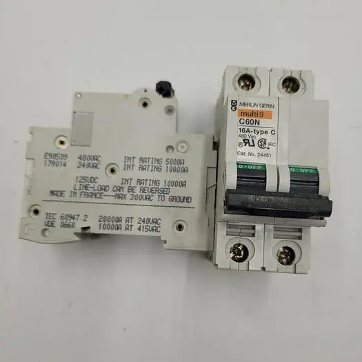 Used MERLIN GERIN MERLIN GERIN MULTI9 C60N C16A CIRCUIT BREAKER Circuit Breakers | ND Industrial Surplus #1219786